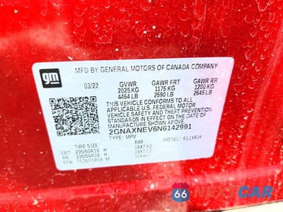 Zdjęcie 13 z 13 samochodu: 2022 CHEVROLET EQUINOX VIN:2GNAXNEV6N6142991 - miniatura