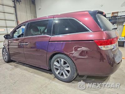 Drugie zdjęcie samochodu z przodu: 2015 HONDA ODYSSEY TOURING VIN:5FNRL5H92FB033381 - miniatura