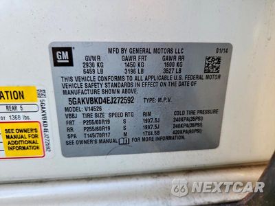 Zdjęcie 13 z 13 samochodu: 2014 BUICK ENCLAVE VIN:5GAKVBKD4EJ272592 - miniatura