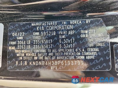 Zdjęcie 13 z 13 samochodu: 2023 KIA CARNIVAL LX VIN:KNDNB4H38P6193799 - miniatura