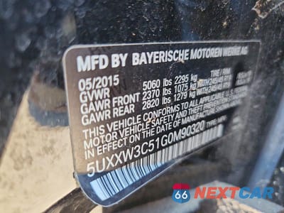 Zdjęcie 12 z 12 samochodu: 2016 BMW X4 XDRIVE28I VIN:5UXXW3C51G0M90320 - miniatura