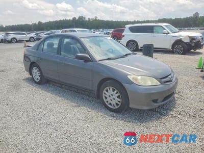 Czwarte zdjęcie samochodu z boku: 2005 HONDA CIVIC LX VIN:2HGES16585H616395 - miniatura