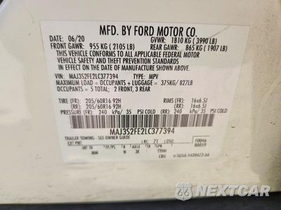 Zdjęcie 13 z 13 samochodu: 2020 FORD ECOSPORT S VIN:MAJ3S2FE2LC377394 - miniatura