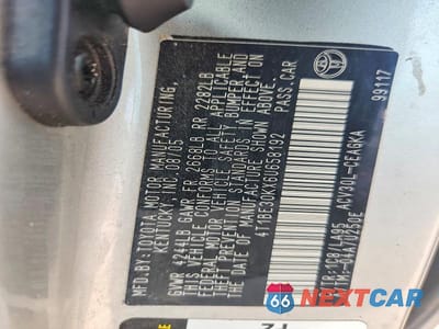 Zdjęcie 12 z 12 samochodu: 2006 TOYOTA CAMRY XLE VIN:4T1BE30KX6U658192 - miniatura