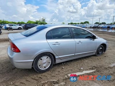 Trzecie zdjęcie samochodu z tyłu: 2007 HONDA CIVIC HYBRID VIN:JHMFA362X7S029925 - miniatura