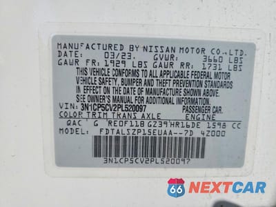Zdjęcie 14 z 14 samochodu: 2023 NISSAN KICKS SV VIN:3N1CP5CV2PL520097 - miniatura