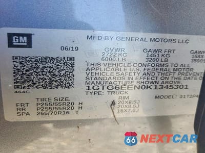 Zdjęcie 13 z 13 samochodu: 2019 GMC CANYON DENALI VIN:1GTG6EEN0K1345301 - miniatura
