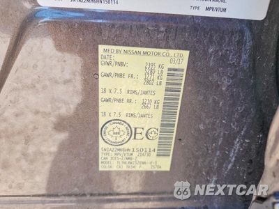 Zdjęcie 13 z 13 samochodu: 2017 NISSAN MURANO S VIN:5N1AZ2MH6HN150114 - miniatura