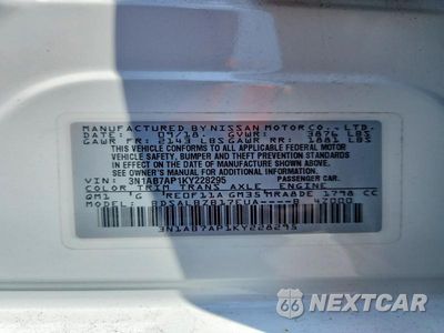 Zdjęcie 12 z 12 samochodu: 2019 NISSAN SENTRA S VIN:3N1AB7AP1KY228295 - miniatura