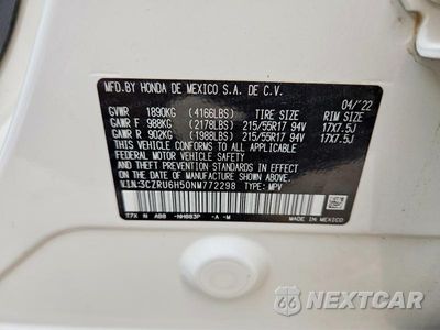 Zdjęcie 13 z 13 samochodu: 2022 HONDA HR-V EX VIN:3CZRU6H50NM772298 - miniatura