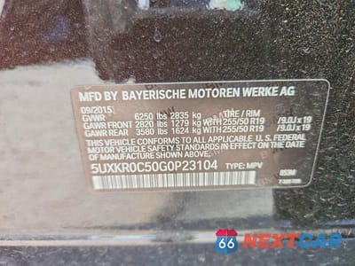 Zdjęcie 13 z 13 samochodu: 2016 BMW X5 XDRIVE35I VIN:5UXKR0C50G0P23104 - miniatura