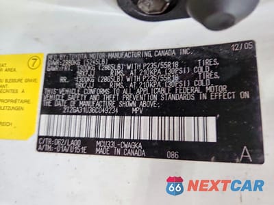 Zdjęcie 13 z 13 samochodu: 2006 LEXUS RX 330 VIN:2T2GA31U36C049234 - miniatura