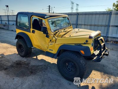 Czwarte zdjęcie samochodu z boku: 2000 JEEP WRANGLER / TJ SPORT VIN:1J4FA49S1YP774452 - miniatura