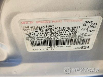 Zdjęcie 14 z 14 samochodu: 2006 MITSUBISHI OUTLANDER LIMITED VIN:JA4LX81F56U015602 - miniatura