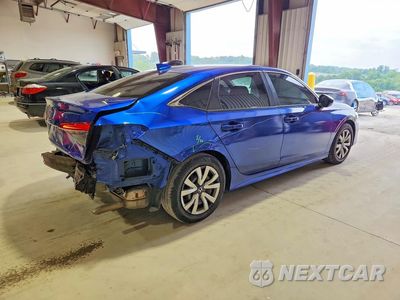 Trzecie zdjęcie samochodu z tyłu: 2022 HONDA CIVIC LX VIN:2HGFE2F23NH574662 - miniatura
