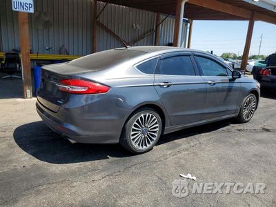 Trzecie zdjęcie samochodu z tyłu: 2017 FORD FUSION SE VIN:3FA6P0HD4HR228694 - miniatura