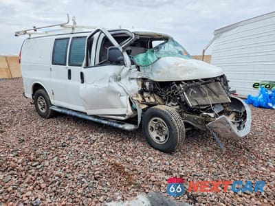 Czwarte zdjęcie samochodu z boku: 2015 GMC SAVANA VIN:1GTW7FCF0F1902286 - miniatura