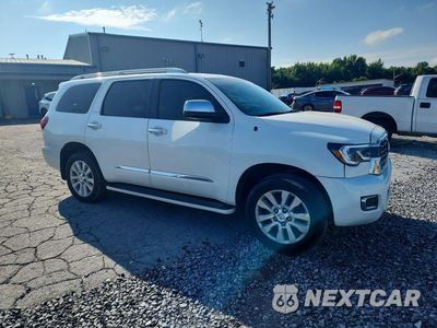 Czwarte zdjęcie samochodu z boku: 2020 TOYOTA SEQUOIA PLATINUM VIN:5TDYY5G12LS074500 - miniatura