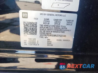 Zdjęcie 13 z 13 samochodu: 2024 CADILLAC XT6 PREMIUM LUXURY VIN:1GYKPDRS9RZ752346 - miniatura