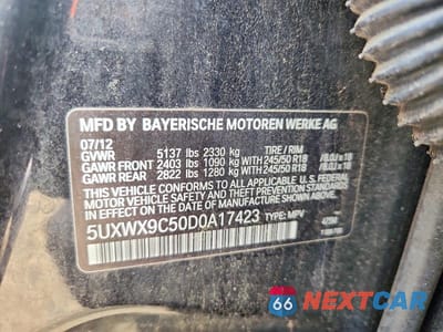 Zdjęcie 13 z 13 samochodu: 2013 BMW X3 XDRIVE28I VIN:5UXWX9C50D0A17423 - miniatura