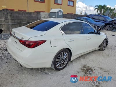 Trzecie zdjęcie samochodu z tyłu: 2021 INFINITI Q50 LUXE VIN:JN1EV7BR4MM756234 - miniatura