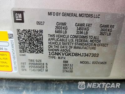 Zdjęcie 13 z 13 samochodu: 2017 CHEVROLET TRAVERSE LT VIN:1GNKVGKD8HJ347303 - miniatura