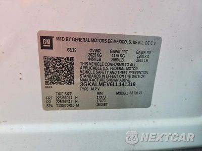 Zdjęcie 12 z 12 samochodu: 2020 GMC TERRAIN SLE VIN:3GKALMEV6LL141318 - miniatura