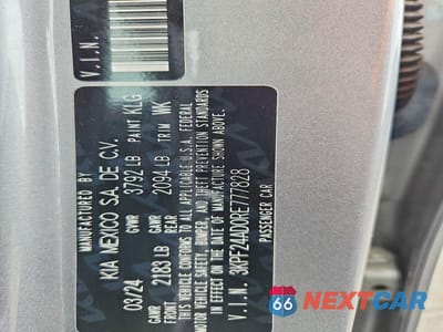 Zdjęcie 12 z 12 samochodu: 2024 KIA FORTE LXS VIN:3KPF24AD0RE777828 - miniatura
