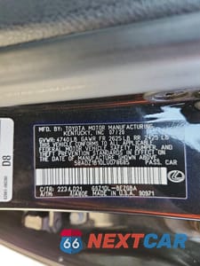 Zdjęcie 13 z 13 samochodu: 2020 LEXUS ES 350 VIN:58ADZ1B10LU078685 - miniatura
