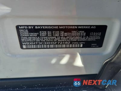 Zdjęcie 14 z 14 samochodu: 2017 BMW X1 XDRIVE28I VIN:WBXHT3C3XH5F72182 - miniatura