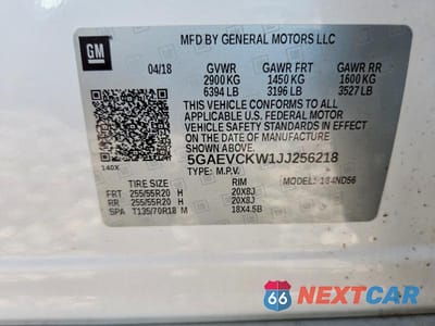 Zdjęcie 13 z 13 samochodu: 2018 BUICK ENCLAVE AVENIR VIN:5GAEVCKW1JJ256218 - miniatura