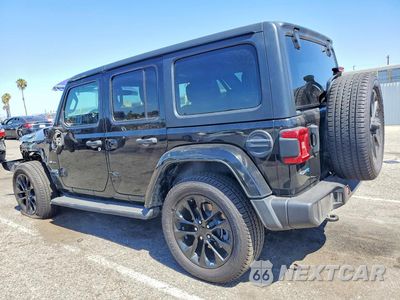 Drugie zdjęcie samochodu z przodu: 2018 JEEP WRANGLER UNLIMITED SAHARA 4XE VIN:1C4JJXP60MW800725 - miniatura