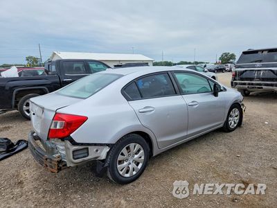 Trzecie zdjęcie samochodu z tyłu: 2012 HONDA CIVIC LX VIN:19XFB2F59CE055531 - miniatura