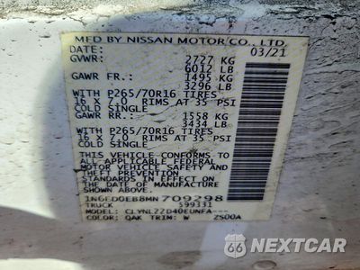 Zdjęcie 12 z 12 samochodu: 2021 NISSAN FRONTIER VIN:1N6ED0EB8MN709298 - miniatura