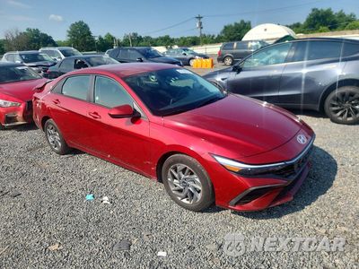 Czwarte zdjęcie samochodu z boku: 2024 HYUNDAI ELANTRA SEL VIN:KMHLM4DG4RU673584 - miniatura