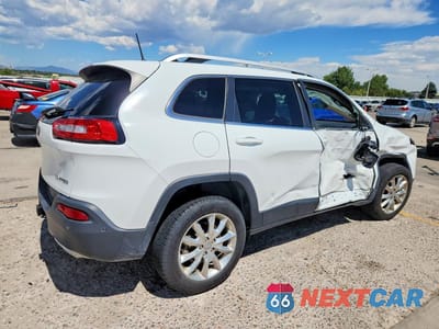 Trzecie zdjęcie samochodu z tyłu: 2016 JEEP CHEROKEE LIMITED VIN:1C4PJMDS2GW271583 - miniatura