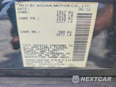 Zdjęcie 12 z 12 samochodu: 2016 NISSAN ALTIMA 2.5 S VIN:1N4AL3AP2GC244210 - miniatura