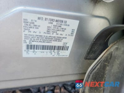 Zdjęcie 13 z 13 samochodu: 2018 FORD EDGE SEL VIN:2FMPK4J99JBC46831 - miniatura