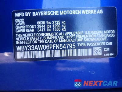 Zdjęcie 13 z 13 samochodu: 2023 BMW I4 M50 VIN:WBY33AW06PFN54795 - miniatura