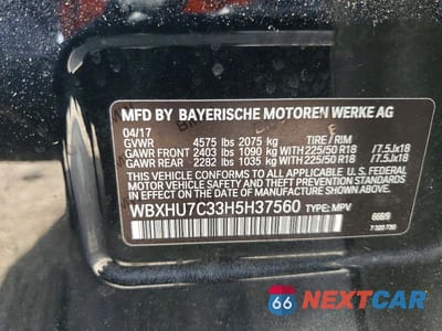 Zdjęcie 13 z 13 samochodu: 2017 BMW X1 SDRIVE28I VIN:WBXHU7C33H5H37560 - miniatura
