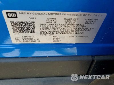 Zdjęcie 12 z 12 samochodu: 2024 CHEVROLET EQUINOX LT VIN:3GNAXKEG9RS110558 - miniatura