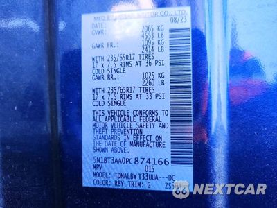Zdjęcie 13 z 13 samochodu: 2023 NISSAN ROGUE S VIN:5N1BT3AA0PC874166 - miniatura