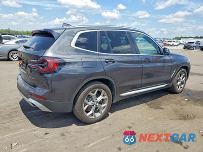 Trzecie zdjęcie samochodu z tyłu: 2022 BMW X3 SDRIVE30I VIN:5UX43DP02N9M96443 - miniatura