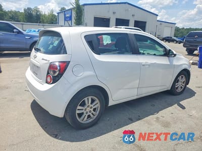 Trzecie zdjęcie samochodu z tyłu: 2012 CHEVROLET SONIC LT VIN:1G1JC6SH2C4155270 - miniatura