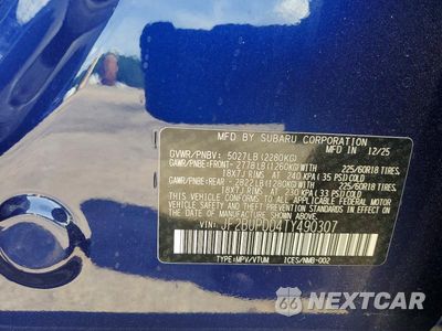Zdjęcie 13 z 13 samochodu: 2026 SUBARU OUTBACK LIMITED VIN:JF2BUPDD4TY490307 - miniatura
