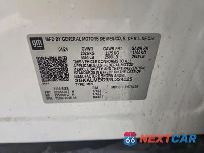 Zdjęcie 13 z 13 samochodu: 2024 GMC TERRAIN SLE VIN:3GKALMEG9RL324125 - miniatura