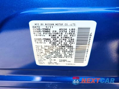 Zdjęcie 14 z 14 samochodu: 2011 NISSAN ROGUE S VIN:JN8AS5MV7BW314718 - miniatura