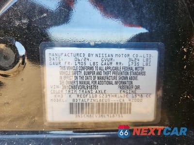 Zdjęcie 12 z 12 samochodu: 2024 NISSAN VERSA SV VIN:3N1CN8EV3RL918751 - miniatura