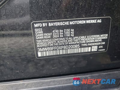 Zdjęcie 12 z 12 samochodu: 2023 BMW 330XI VIN:3MW89FF0XP8D20085 - miniatura
