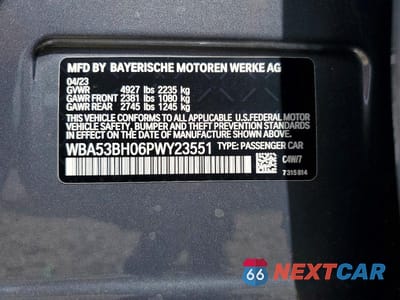 Zdjęcie 12 z 12 samochodu: 2023 BMW 530 I VIN:WBA53BH06PWY23551 - miniatura